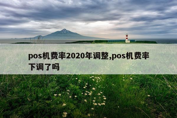 pos机费率2020年调整,pos机费率下调了吗