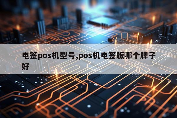 电签pos机型号,pos机电签版哪个牌子好