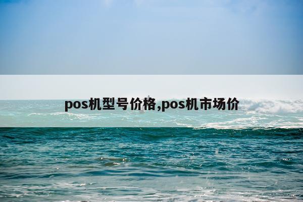pos机型号价格,pos机市场价