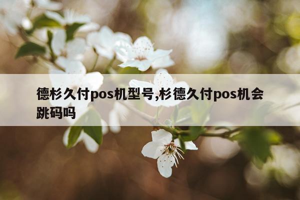 德杉久付pos机型号,杉德久付pos机会跳码吗