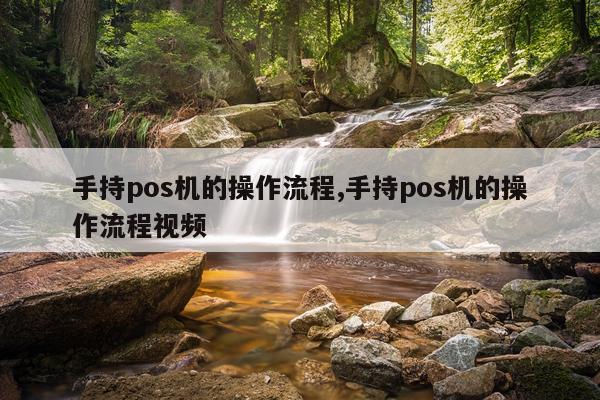 手持pos机的操作流程,手持pos机的操作流程视频