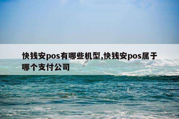 快钱安pos有哪些机型,快钱安pos属于哪个支付公司