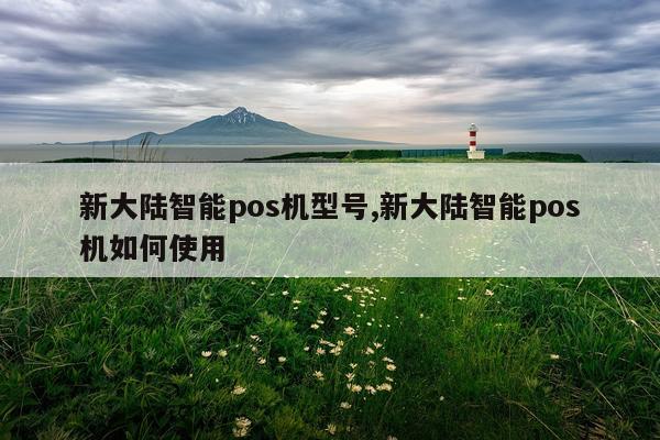 新大陆智能pos机型号,新大陆智能pos机如何使用