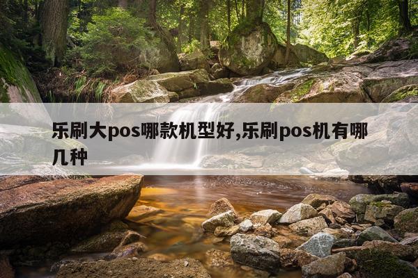 乐刷大pos哪款机型好,乐刷pos机有哪几种