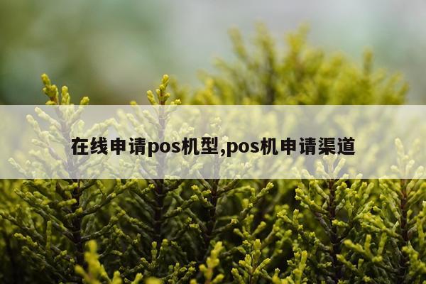 在线申请pos机型,pos机申请渠道