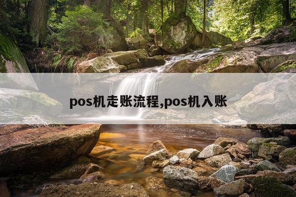 pos机走账流程,pos机入账