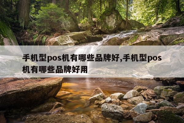 手机型pos机有哪些品牌好,手机型pos机有哪些品牌好用