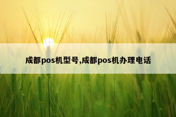 成都pos机型号,成都pos机办理电话