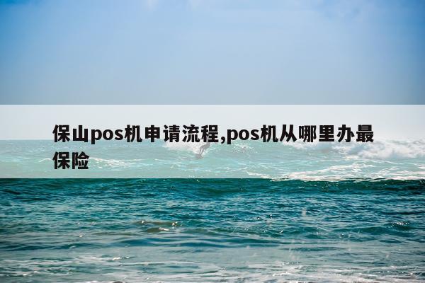 保山pos机申请流程,pos机从哪里办最保险