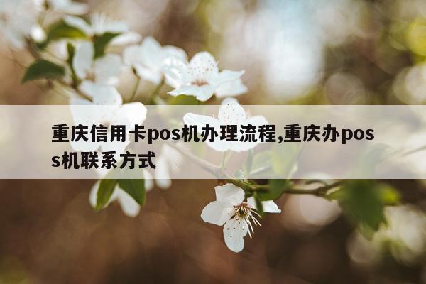 重庆信用卡pos机办理流程,重庆办poss机联系方式