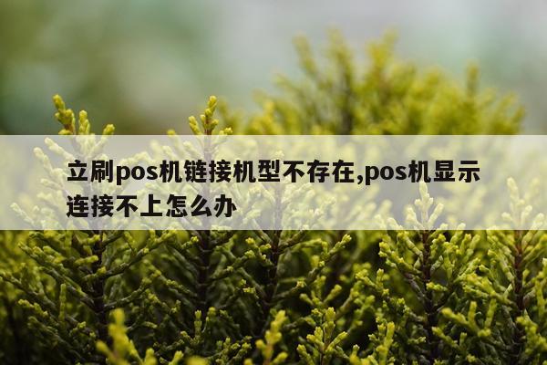 立刷pos机链接机型不存在,pos机显示连接不上怎么办