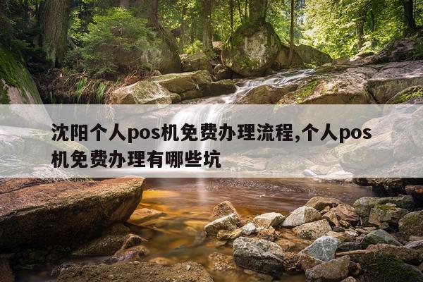 沈阳个人pos机免费办理流程,个人pos机免费办理有哪些坑